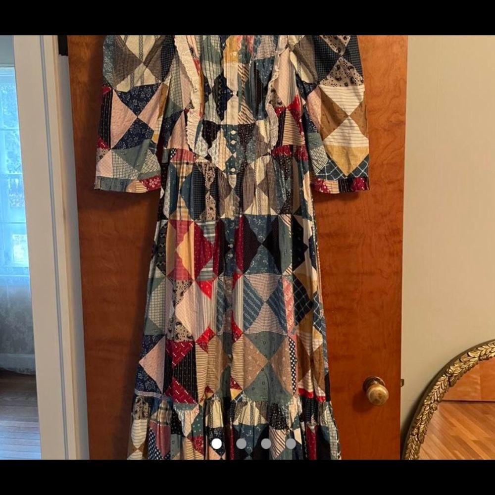 RARE Doen Darby Patchwork Dress - Picture 3 of 5
